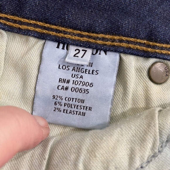 Hudson Jeans Ginny Straight Leg style ladies size 27 casual classic button flaps - Picture 9 of 9